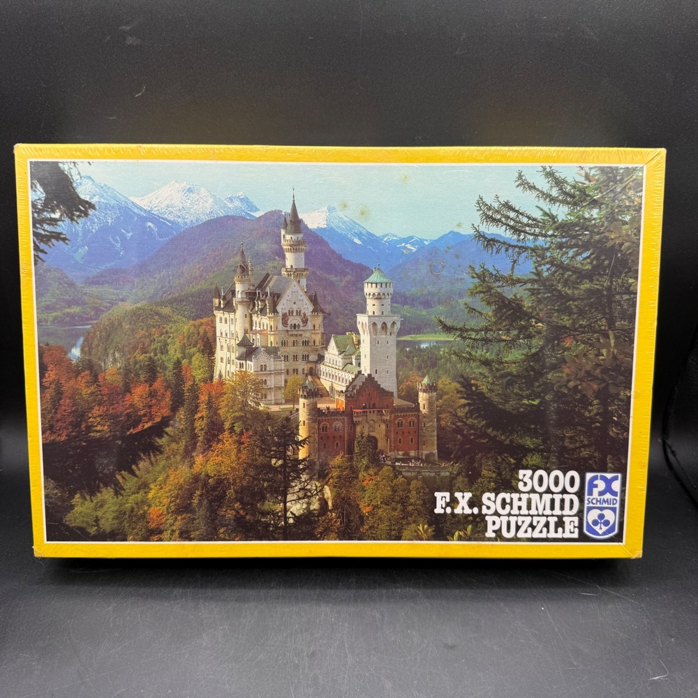 NOS Vintage FX Schmid Neuschwanstein Castle Jigsaw Puzzle 3000 Pcs